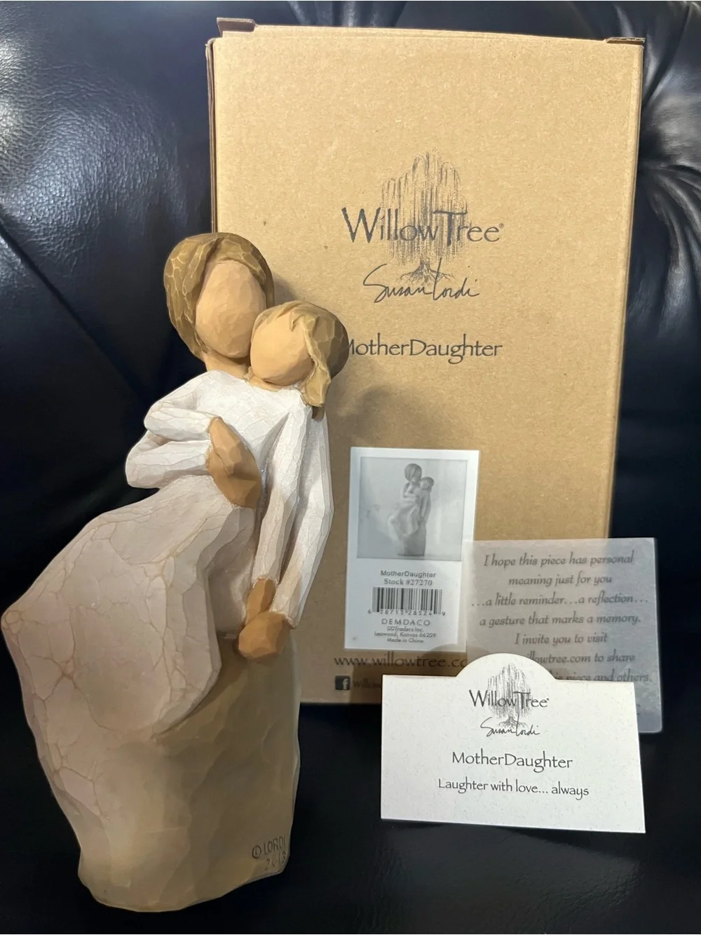 Willow Tree Mother-Daughter Figurine - Beige, Cream, White